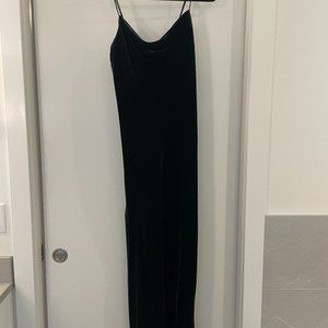 Banana Republic Green RITA VELVET MAXI DRESS